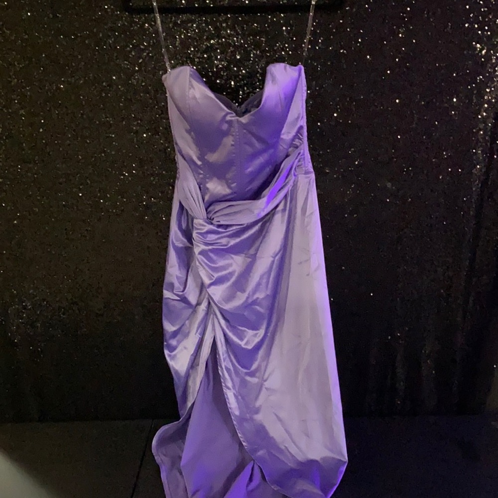Fashion Nova Satin Maxi Dress Size L